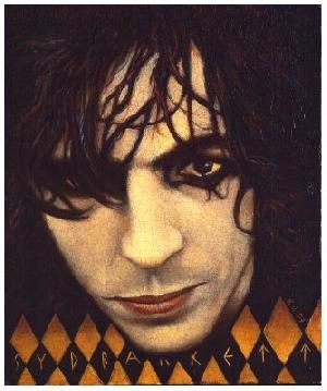 Syd Barrett by George Underwood who was David Bowie's childhood friend. David owns this painting, he is a huge Syd fan.