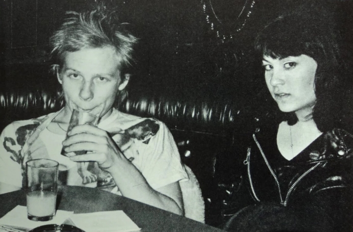 Sex Pistol Drummer Paul Cok and Genny Body from Bacjstage Pass
